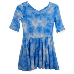 Dot Dot Smile Girls Size 2T Dress Clouds in the Sky Ballerina Toddler Blue White